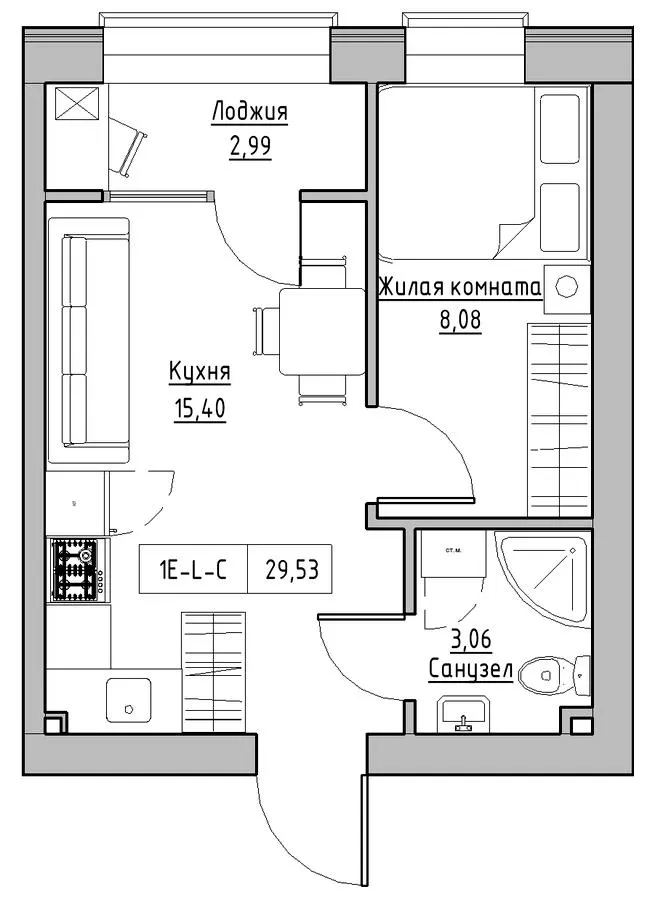 Житлове містечко KEKS — 29.5 м²