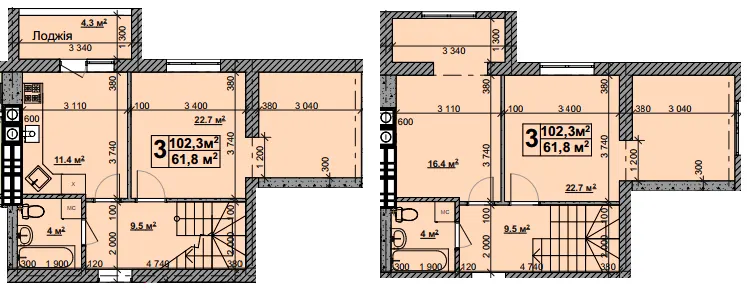 ЖК Нова Конча-Заспа — 102.3 м²
