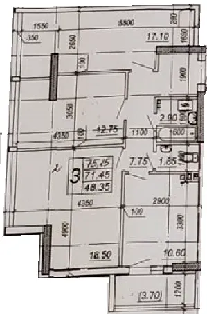 ЖК на Прохоровській — 78 м²
