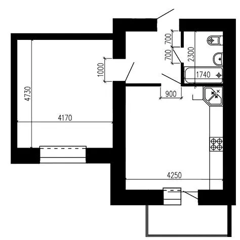 ЖК Острозький — 51.3 м²