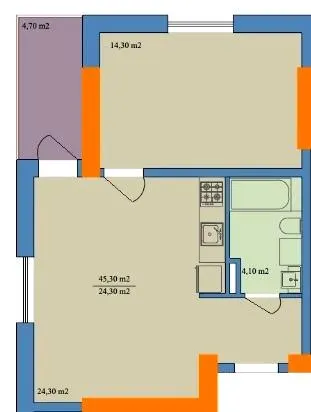 ЖК Магістр — 48.5 м²