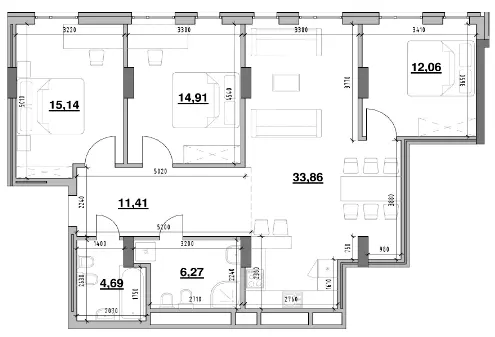 ЖК Америка — 99.7 м²