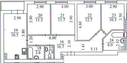 ЖК Олександрівський — 90.7 м²