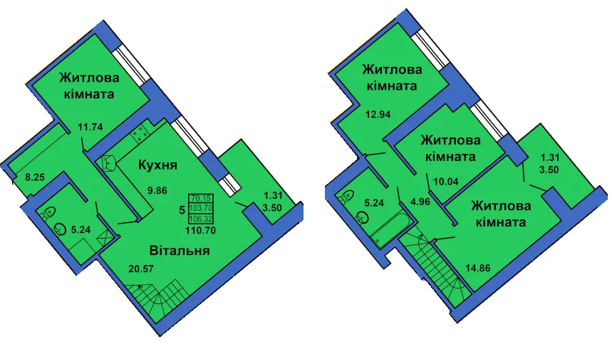 вул. Весняна, 9 — 110.7 м²