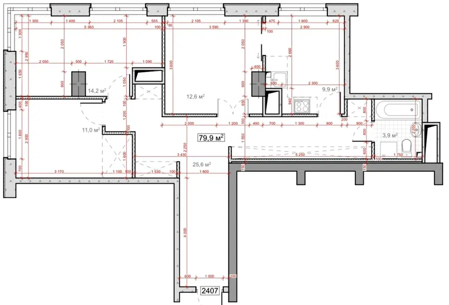 ЖК Миронова — 79.9 м²