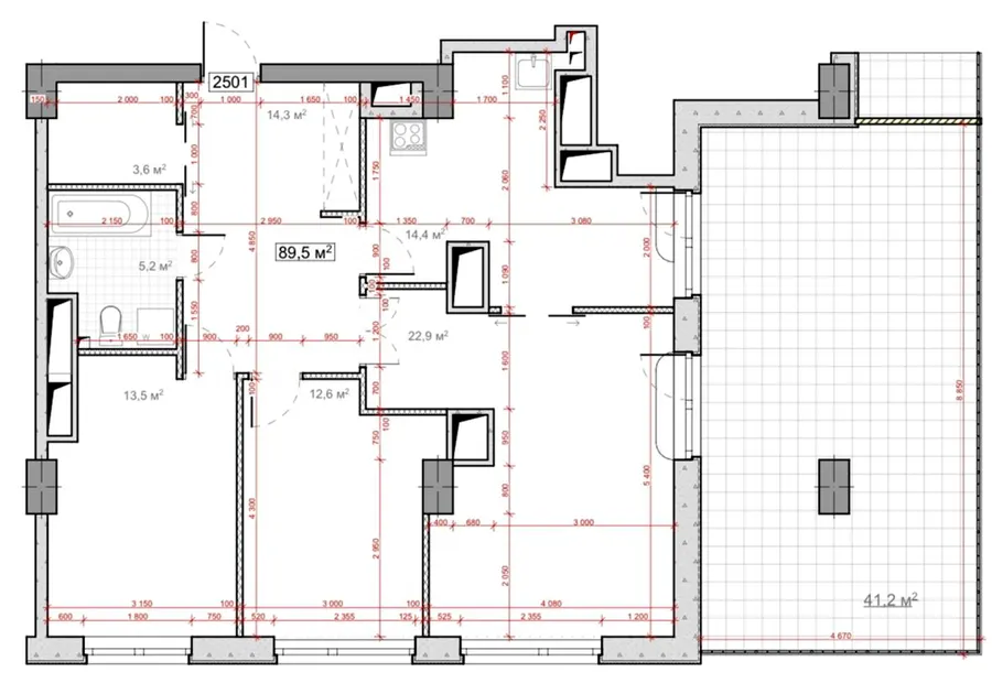 ЖК Миронова — 110.1 м²