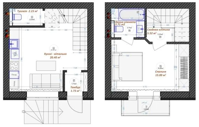 ЖК Трояндовий — 49 м²