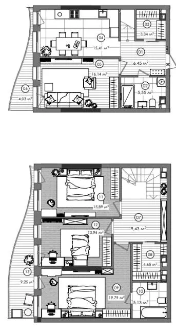 ЖК Creator City — 119.7 м²
