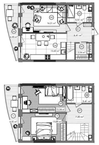 ЖК Creator City — 95.3 м²