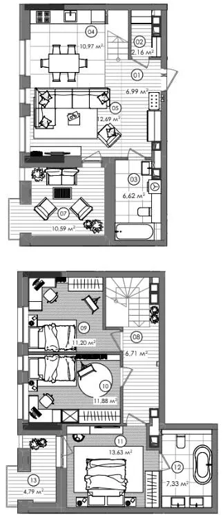 ЖК Creator City — 97.9 м²