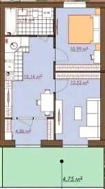 ЖК Petrivsky Residence — 54.4 м²