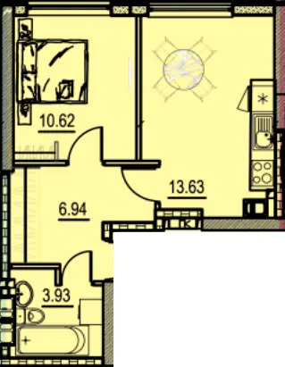 ЖК Manhattan — 36.3 м²