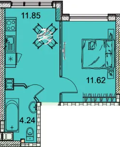 ЖК Manhattan — 28.3 м²