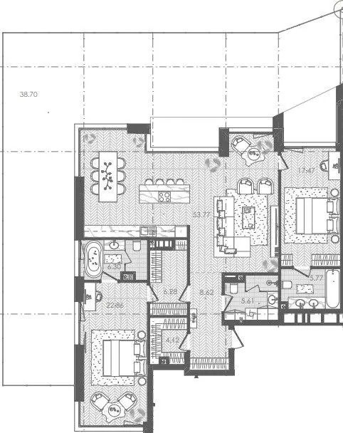 ЖК Park Lake City — 168.3 м²