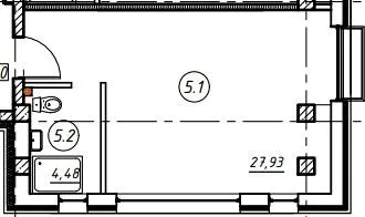 БФК МУЗА — 32.4 м²