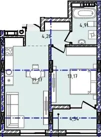 ЖК Prestige Hall — 46.1 м²