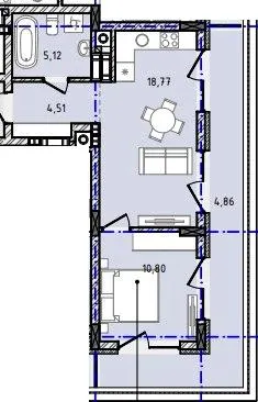 ЖК Prestige Hall — 44.1 м²