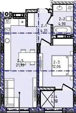 ЖК Панорама — 47.4 м²