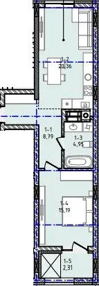 ЖК Панорама — 51.6 м²