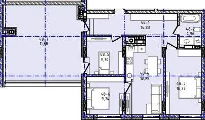 ЖК Панорама — 86.3 м²