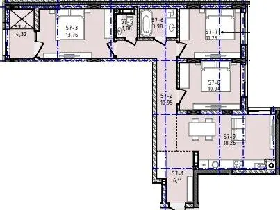 ЖК Панорама — 81.5 м²