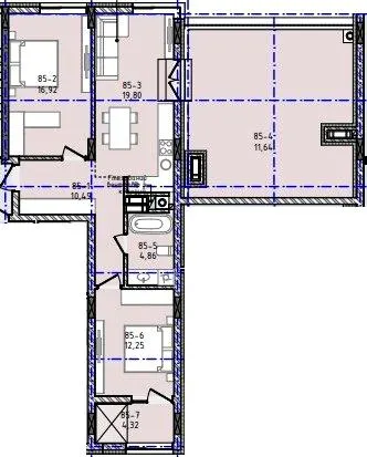 ЖК Панорама — 80.3 м²
