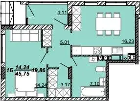 ЖК Гранд Парк — 49.9 м²