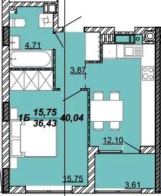 ЖК Гранд Парк — 40 м²