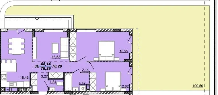 ЖК Гранд Парк — 78.3 м²