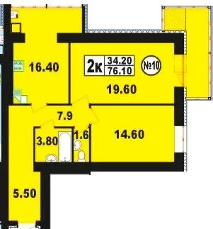 вул. Степана Бандери, 80 — 76.1 м²
