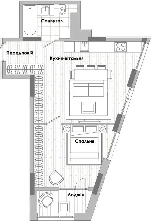 ЖК Lucky Land — 49.8 м²