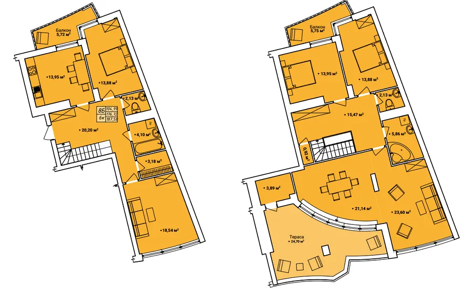 ЖК Amber Park — 187.6 м²