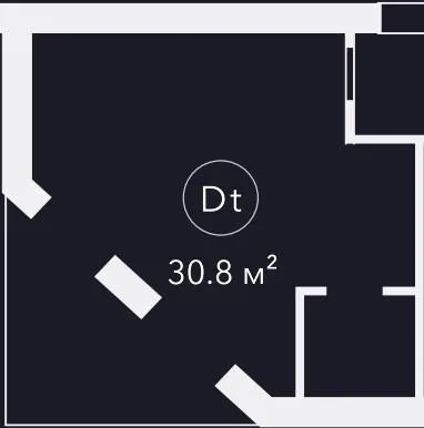 Апарт-готель OTAMAN — 30.8 м²