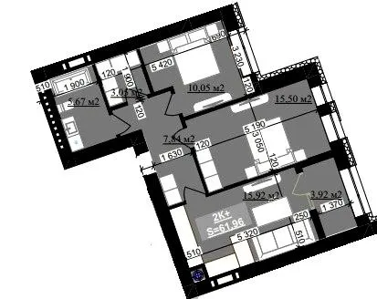 ЖК Millennium (NDB) — 62 м²