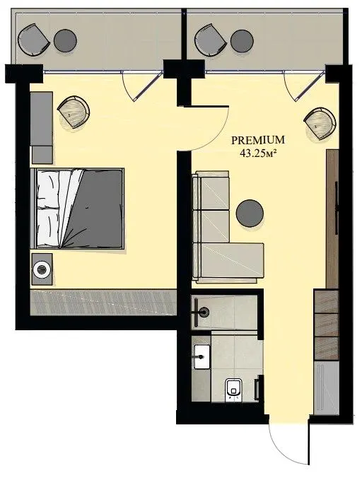 Green Rest Family — 43.3 м²
