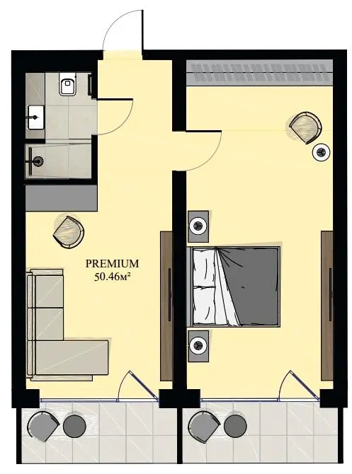 Green Rest Family — 50.5 м²