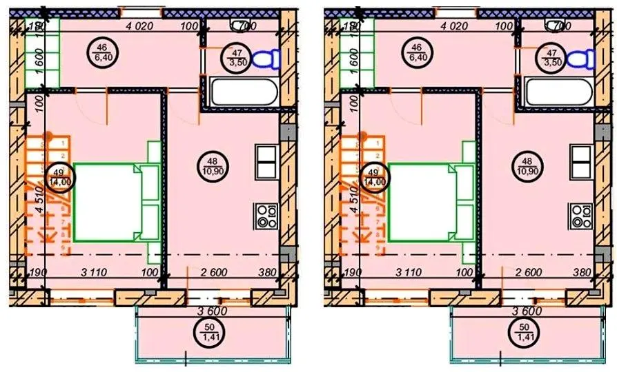 ЖК Озёрный край — 72.4 м²
