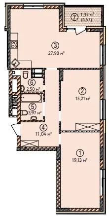 ЖК Krona Park II — 81.2 м²