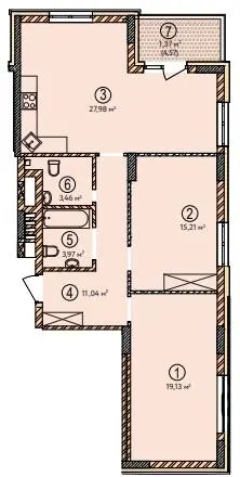 ЖК Krona Park II — 82.2 м²