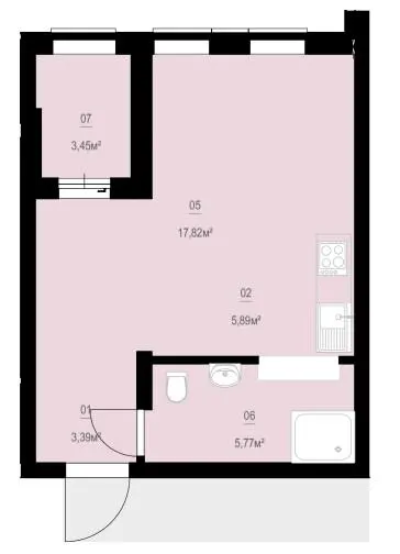 ЖК Happy House — 36.3 м²