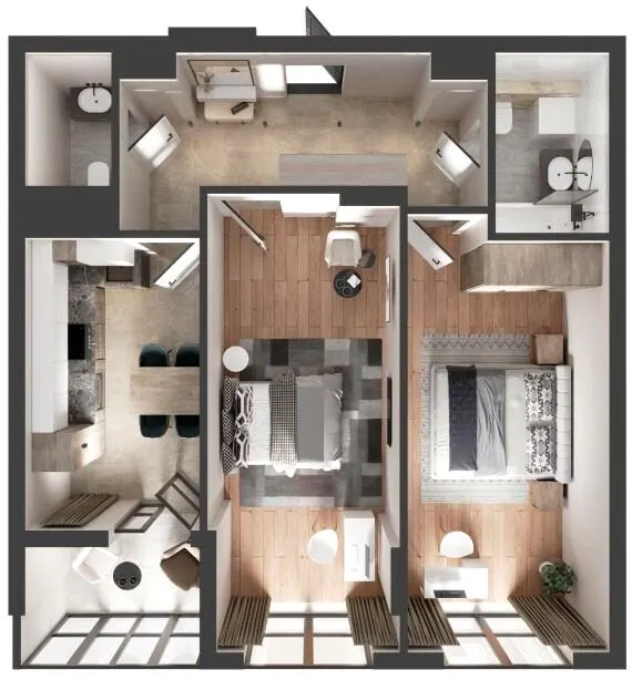 ЖК Вишневий Сад — 65.8 м²