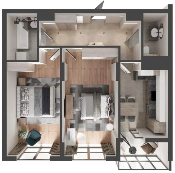 ЖК Вишневий Сад — 58.4 м²