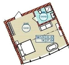 1-кімнатна квартира, 38 м², вул. Бориславська, 90, Східниця — фото 1