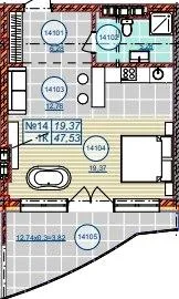 1-кімнатна квартира, 48 м², вул. Бориславська, 90, Східниця — фото 1