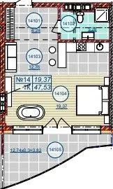 1-кімнатна квартира, 48 м², вул. Бориславська, 90, Східниця