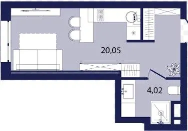 ЖК РЕМ — 24.1 м²