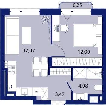 ЖК РЕМ — 36.9 м²