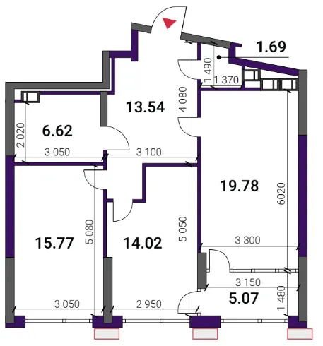 ЖК Great — 76.5 м²