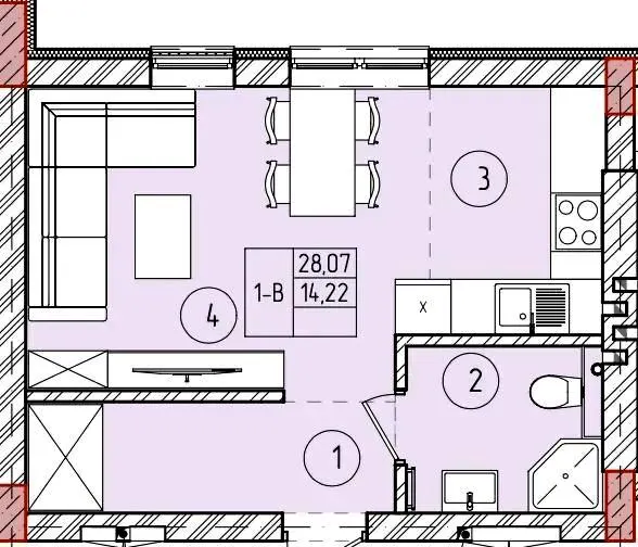 ЖК Smart Town — 28.1 м²