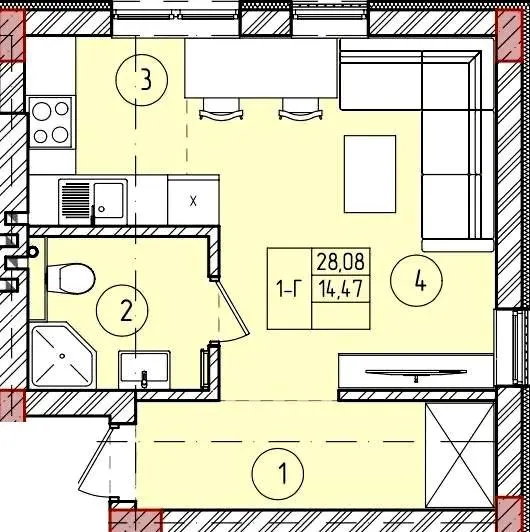 ЖК Smart Town — 28.1 м²